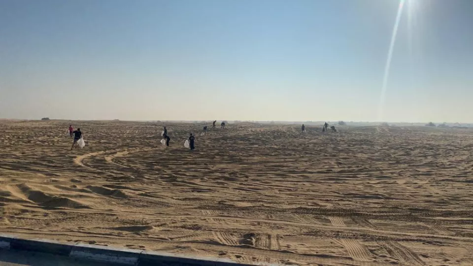 Waste collection in the desert 